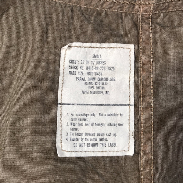[ ONLY ONE ! ] PARKA SNOW CAMOUFLAGE - OVERDYE - / U.S.MILITARY