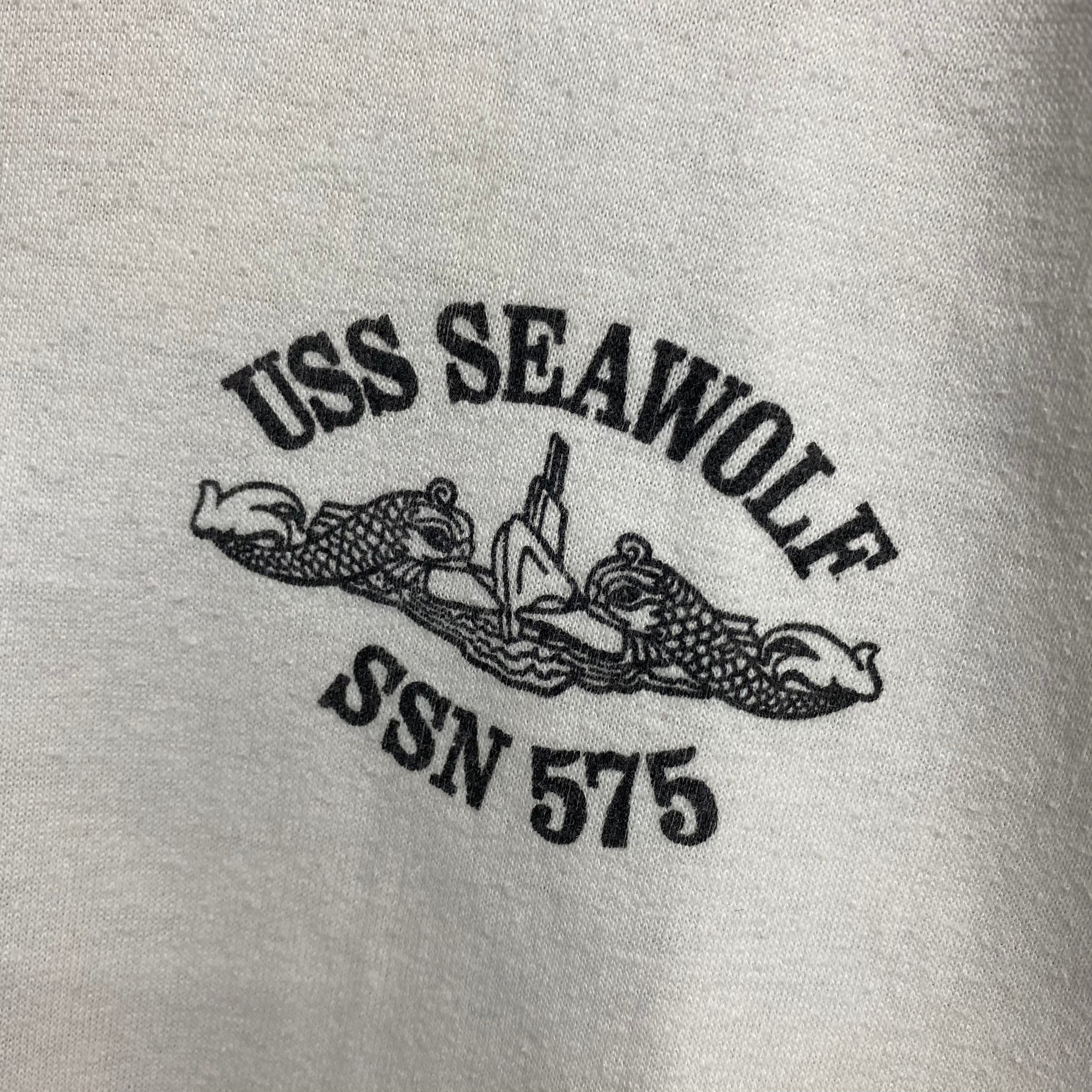 [ ONLY ONE ! ] USS SEAWOLF ' SSN575 ' SLEEVE T-SHIRT / Mr.Clean Select