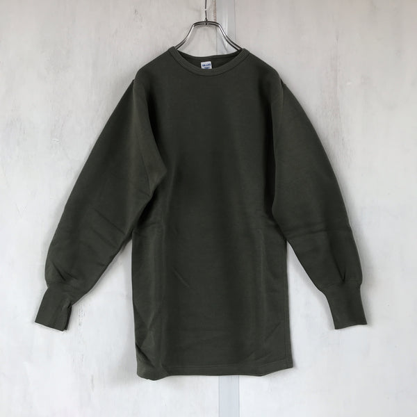 [ ONLY ONE ! ]   Gilles Solid SWEAT Shirt Olive Green /  French Army