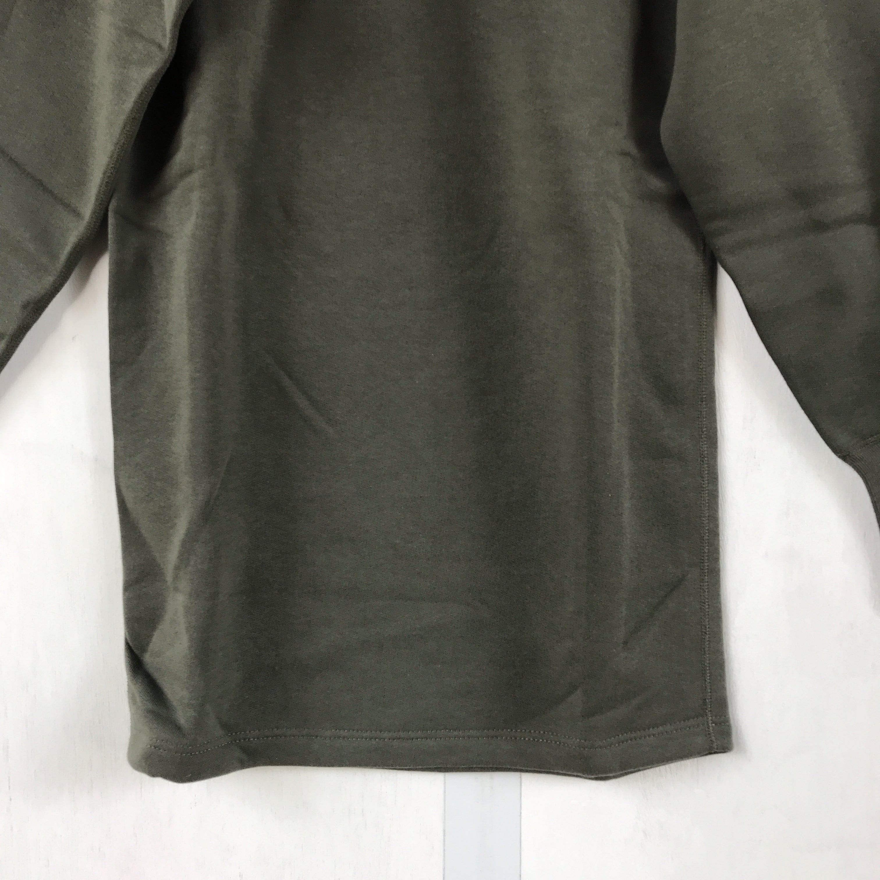 [ ONLY ONE ! ]   Gilles Solid SWEAT Shirt Olive Green /  French Army
