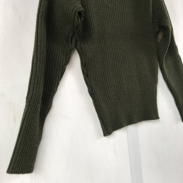 [ ONLY ONE ! ]SWEATER SERVICE WOOL WITH EPAULETTES / U.S.MILITARY