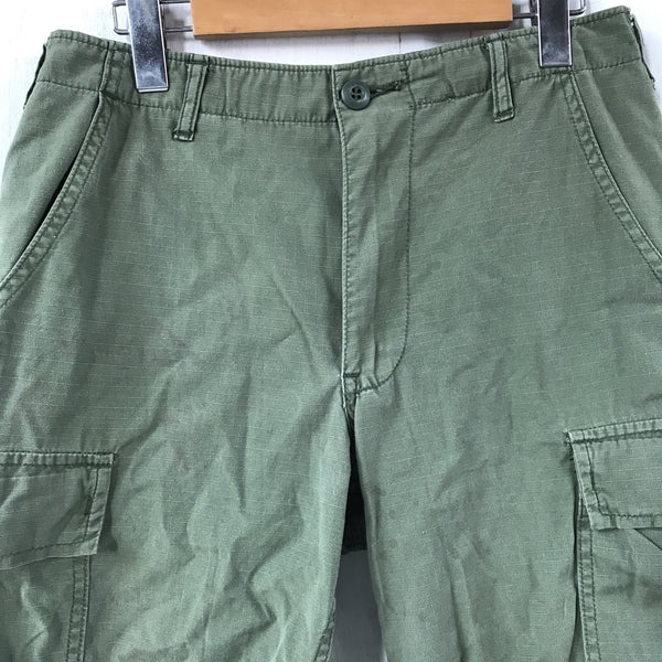 [ ONLY ONE ! ] US ARMED FORCES JUNGLE FATIGUE TROUSERS CUT OFF / U.S.ARMY