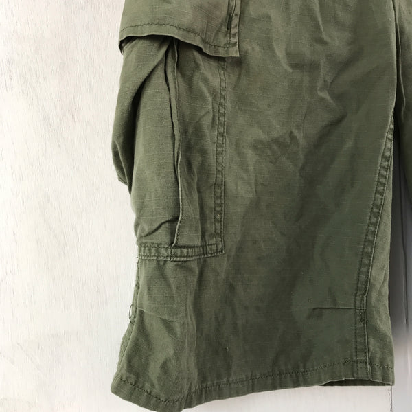 [ ONLY ONE ! ] US ARMED FORCES JUNGLE FATIGUE TROUSERS CUT OFF / U.S.ARMY