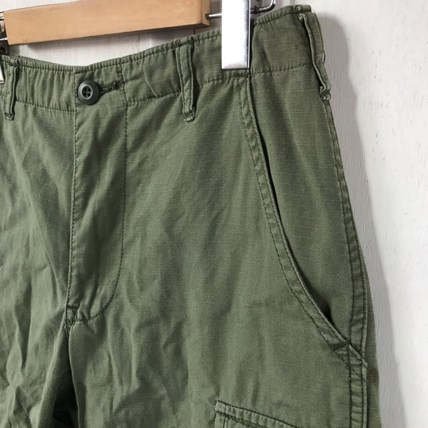 [ ONLY ONE ! ] US ARMED FORCES JUNGLE FATIGUE TROUSERS CUT OFF / U.S.ARMY