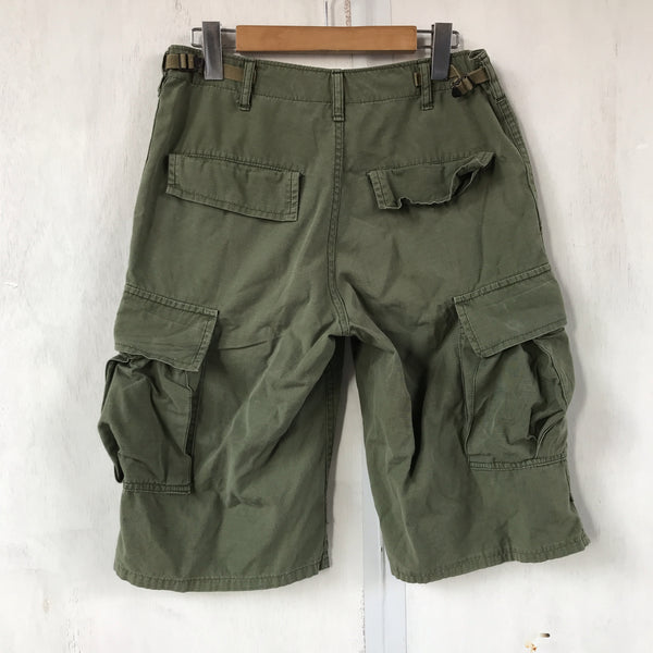 [ ONLY ONE ! ] US ARMED FORCES JUNGLE FATIGUE TROUSERS CUT OFF / U.S.ARMY