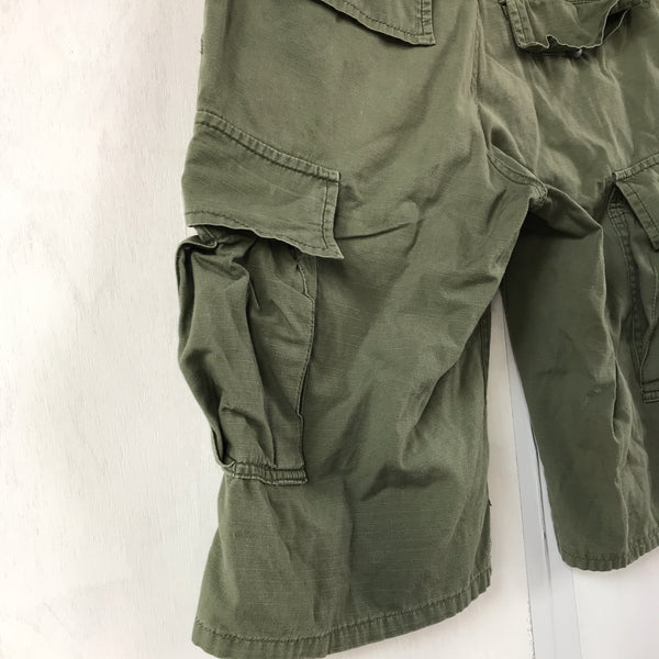 [ ONLY ONE ! ] US ARMED FORCES JUNGLE FATIGUE TROUSERS CUT OFF / U.S.ARMY