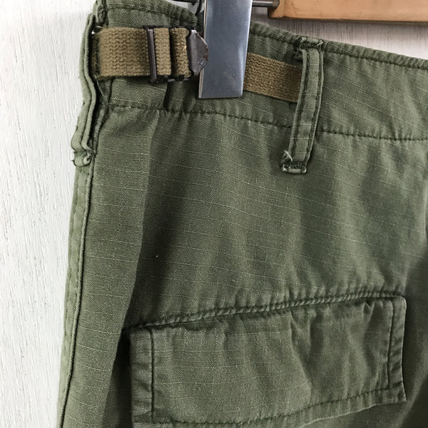 [ ONLY ONE ! ] US ARMED FORCES JUNGLE FATIGUE TROUSERS CUT OFF / U.S.ARMY