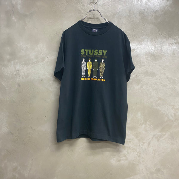 [ ONLY ONE ! ] STUSSY ' CORRECT FORMATION ' SHORT SLEEVE T-SHIRT / Mr.Clean Select
