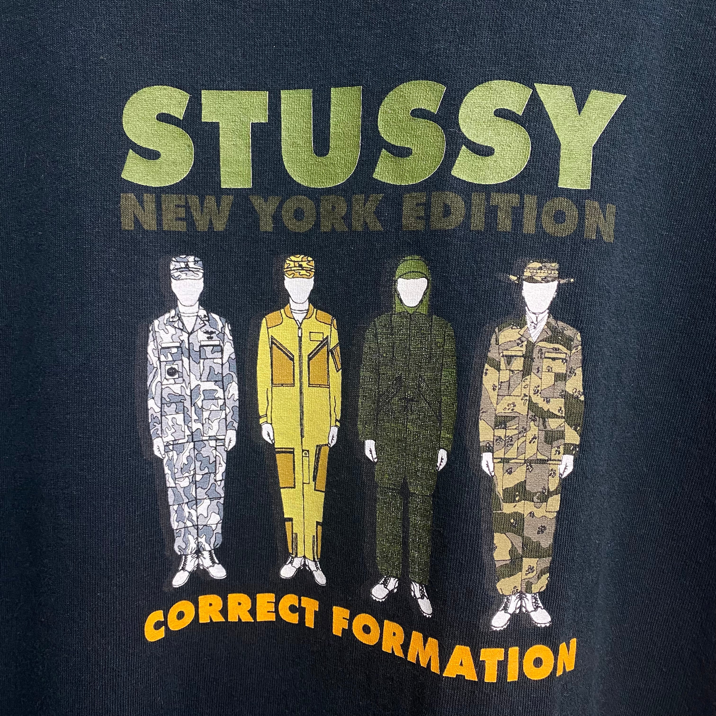 [ ONLY ONE ! ] STUSSY ' CORRECT FORMATION ' SHORT SLEEVE T-SHIRT / Mr.Clean Select