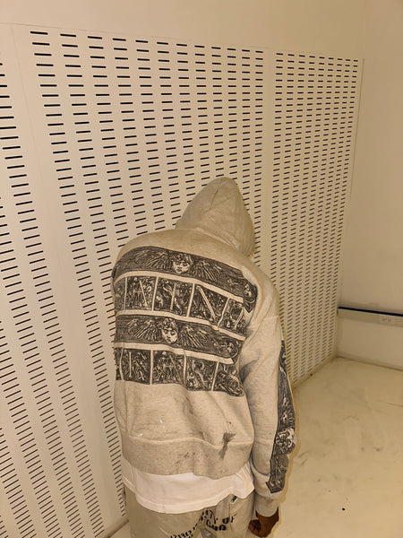 SAINT MICHAEL x DENIM TEARS HOODIE ' MURAL ' / Saint Michael