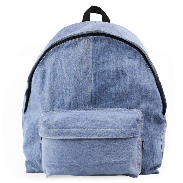 USED DENIM BACKPACK / PACKING