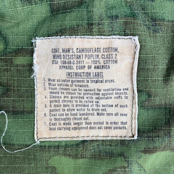 [ONLY ONE!] US ARMED FORCES '68 JUNGLE FATIGUE SHIRT / Mr.Clean Select