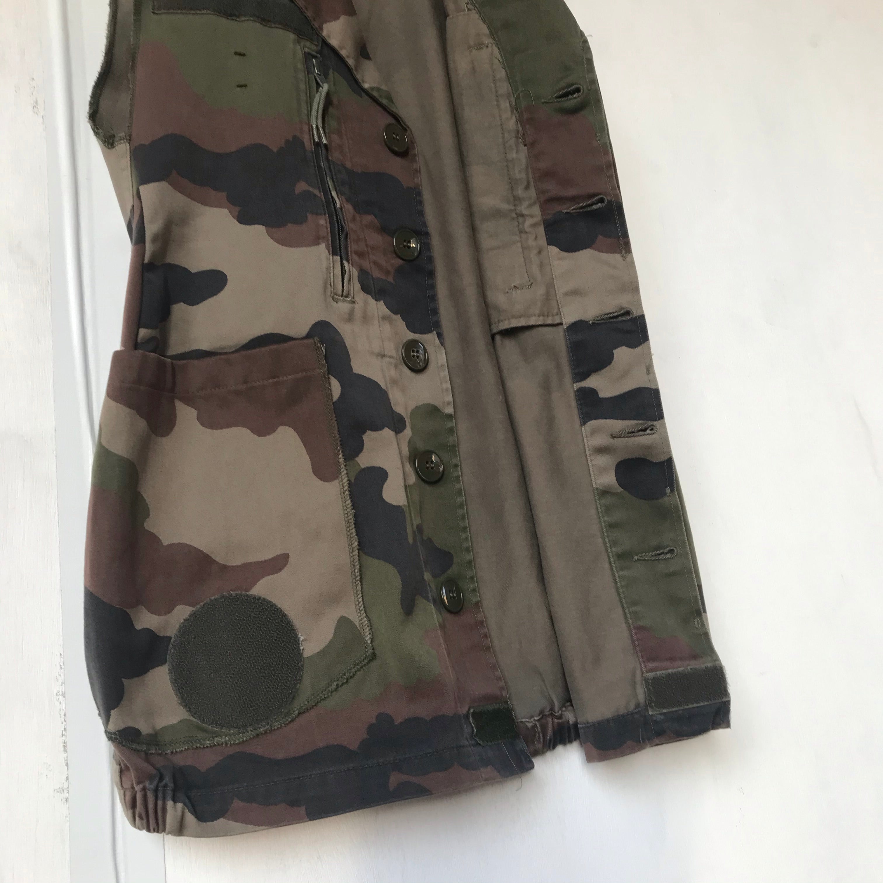 [ ONLY ONE ! ] F2 JACKET CUT OFF CUSTOMIZE/ FRANCE MILITARY
