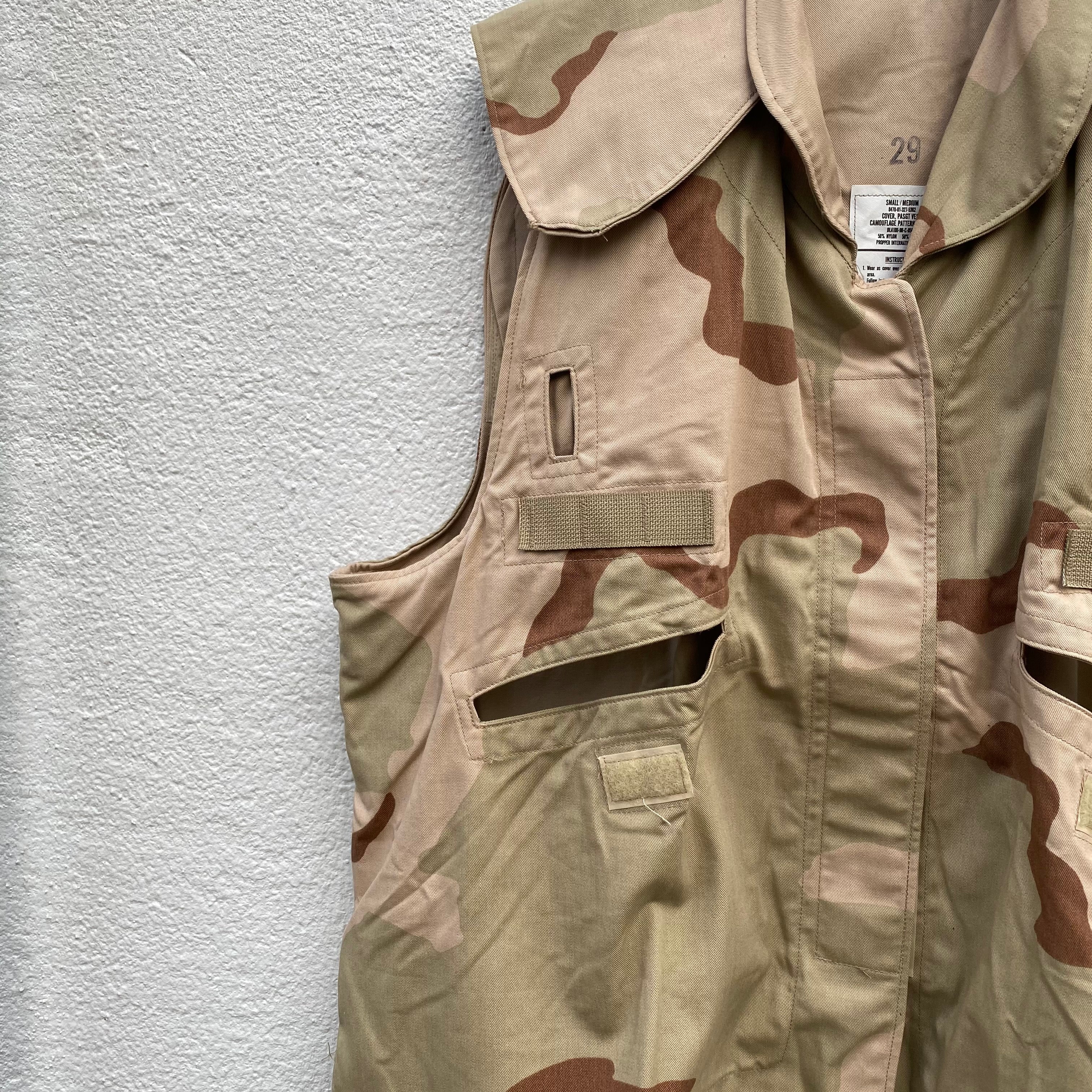 [ ONLY ONE ! ] 3COLOR DESERT BODY ARMOR VEST COVER / U.S. MILITARY