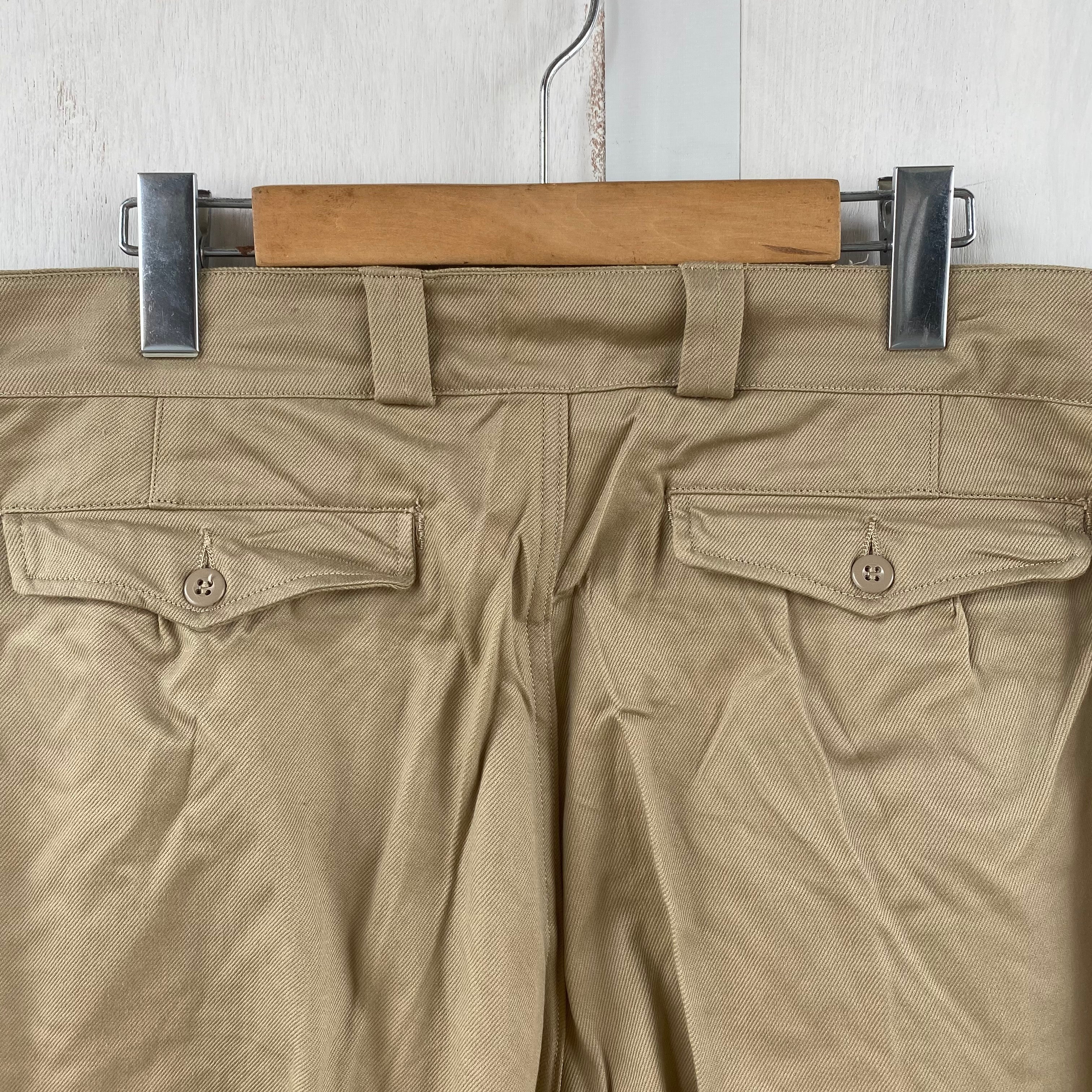 [ ONLY ONE ! ] FRENCH ARMY M-52 CHINO TROUSER'S / FURENCH MILITARY